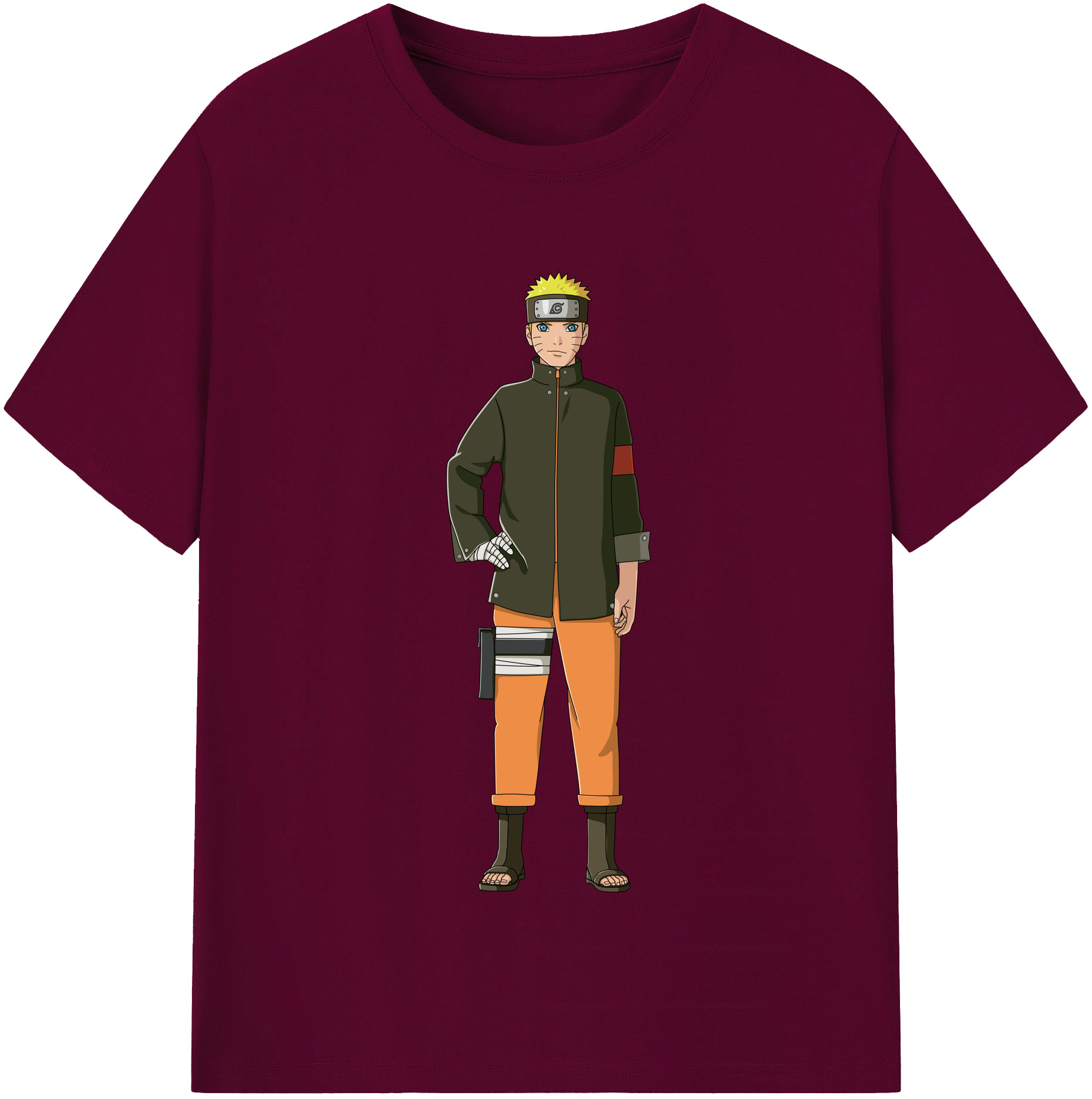（画像用） NARUTO -ナルト- うずまき ナルト Uzumaki Naruto レディースカジュアルプリントTシャツ（綿100％）
